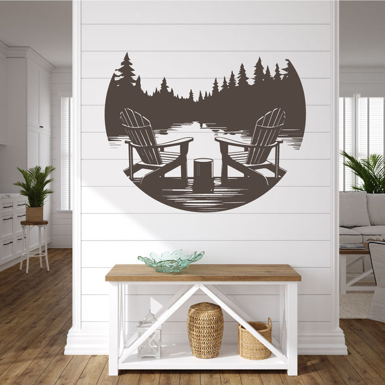 Lake and Camping Wall Decals