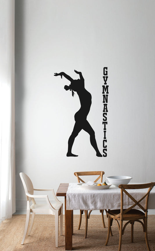 Gymnastics Vinyl Home Decor Wall Decal 