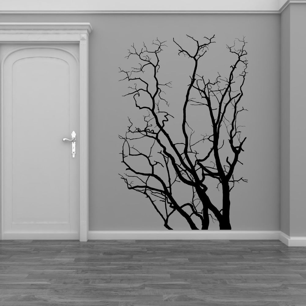 Bare Winter Trees Vinyl Home Decor Wall Decal 