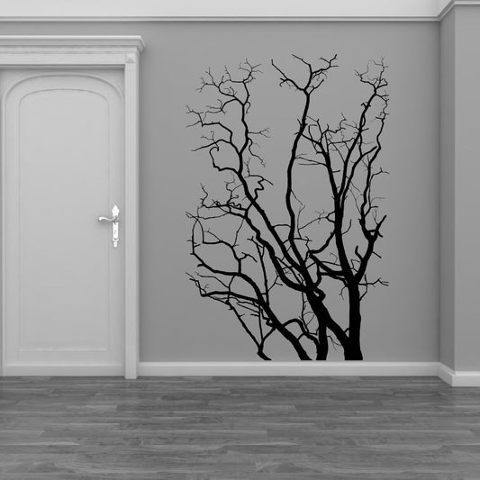 Bare Winter Trees Vinyl Home Decor Wall Decal 