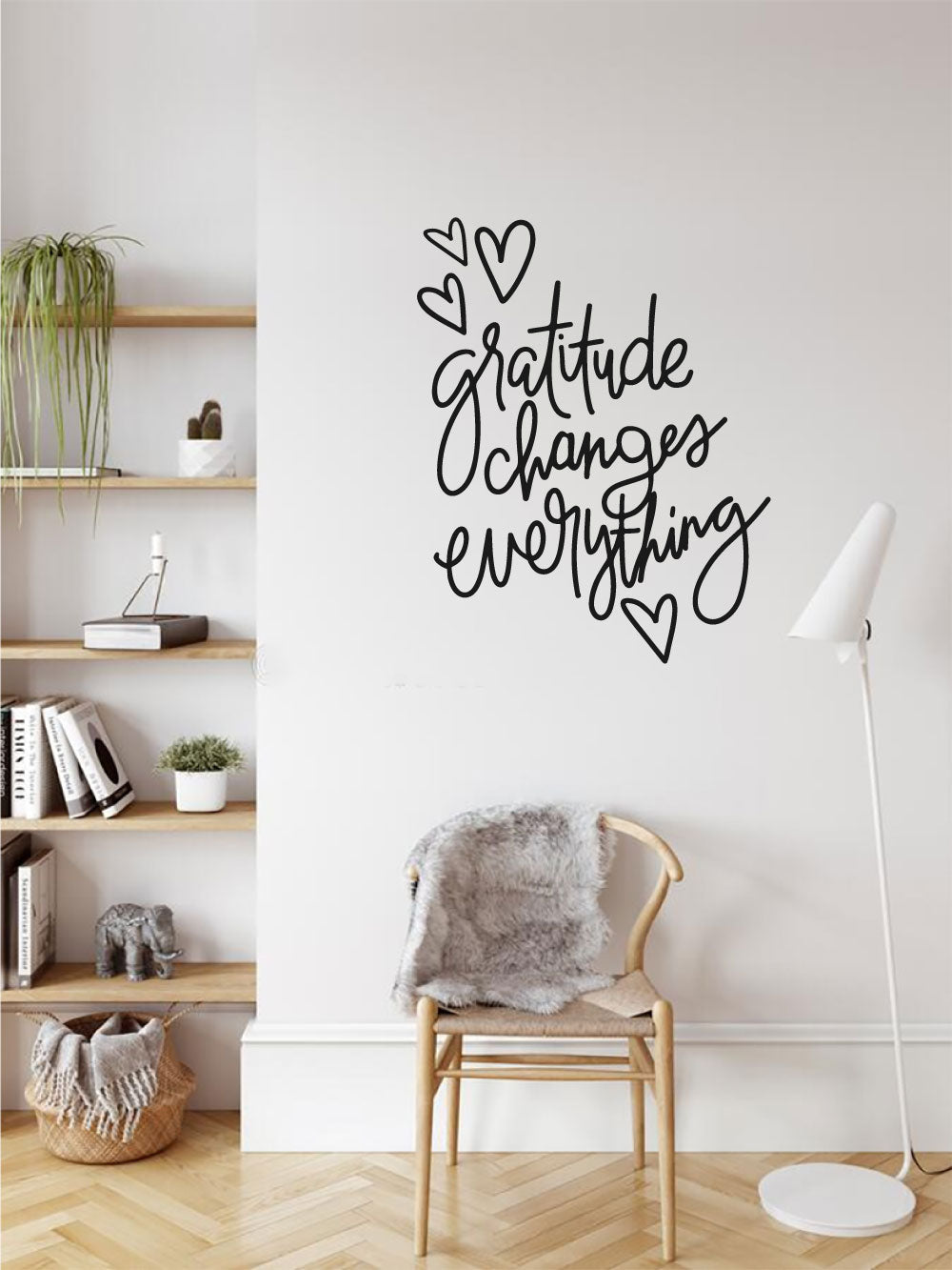 Gratitude Changes Everything Vinyl Home Decor Wall Decal Words 