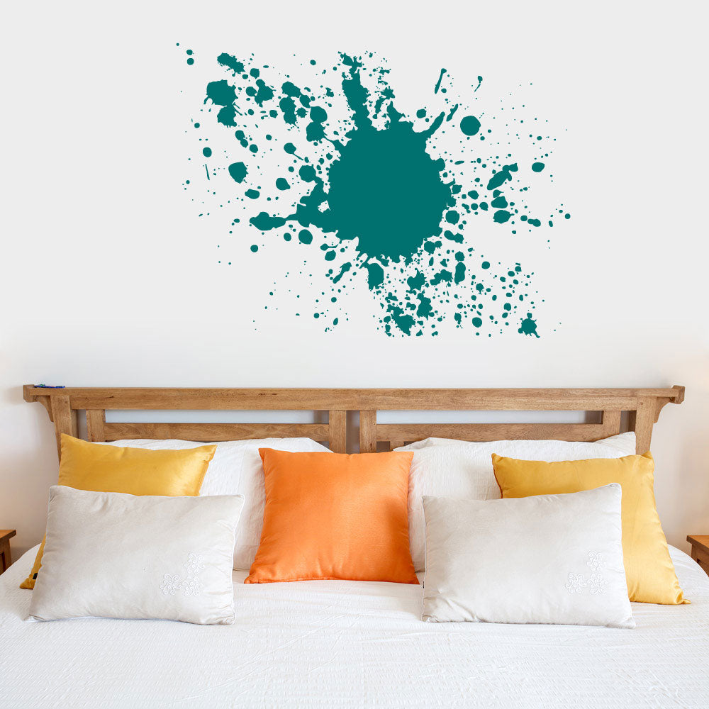 Paint Splatter Vinyl Home Decor Wall Decal 