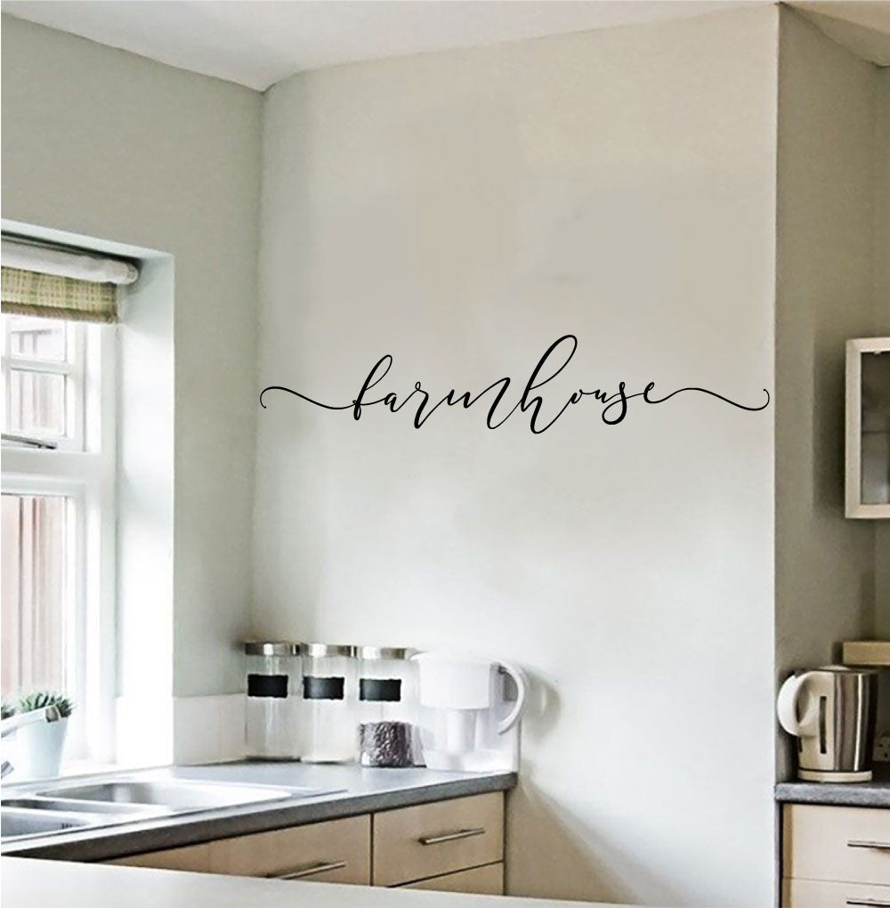 Farmhouse Vinyl Home Decor Wall Decal Words 