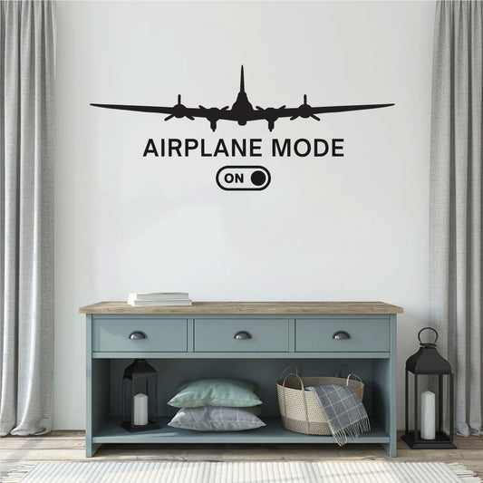 Airplane Mode On B-17 Vinyl Wall Decal