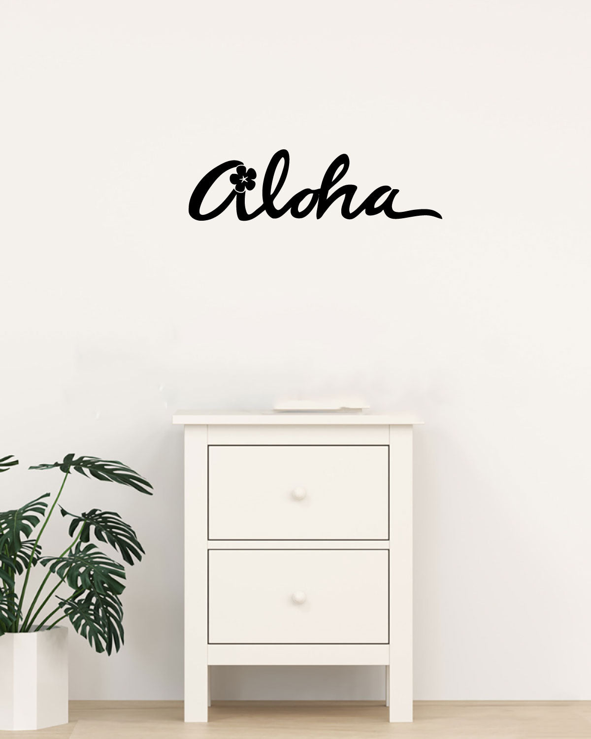 Aloha Vinyl Home Decor Wall Decal Words 