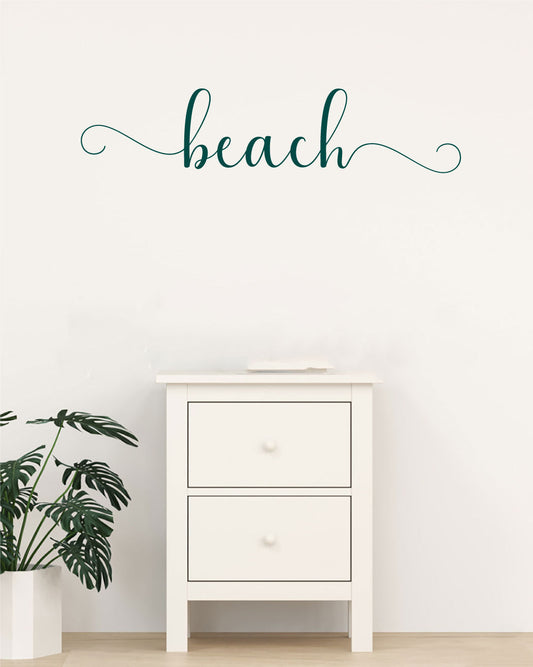 Beach Vinyl Home Decor Wall Decal 