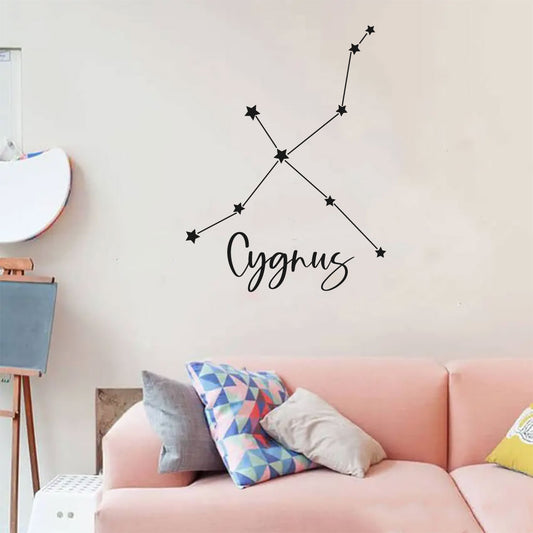 Constellation of Stars Cygnus Astronomy Vinyl Wall Decal