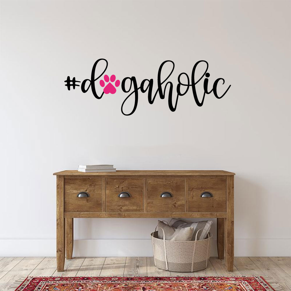 Dogaholic Vinyl Home Decor Wall Decal 