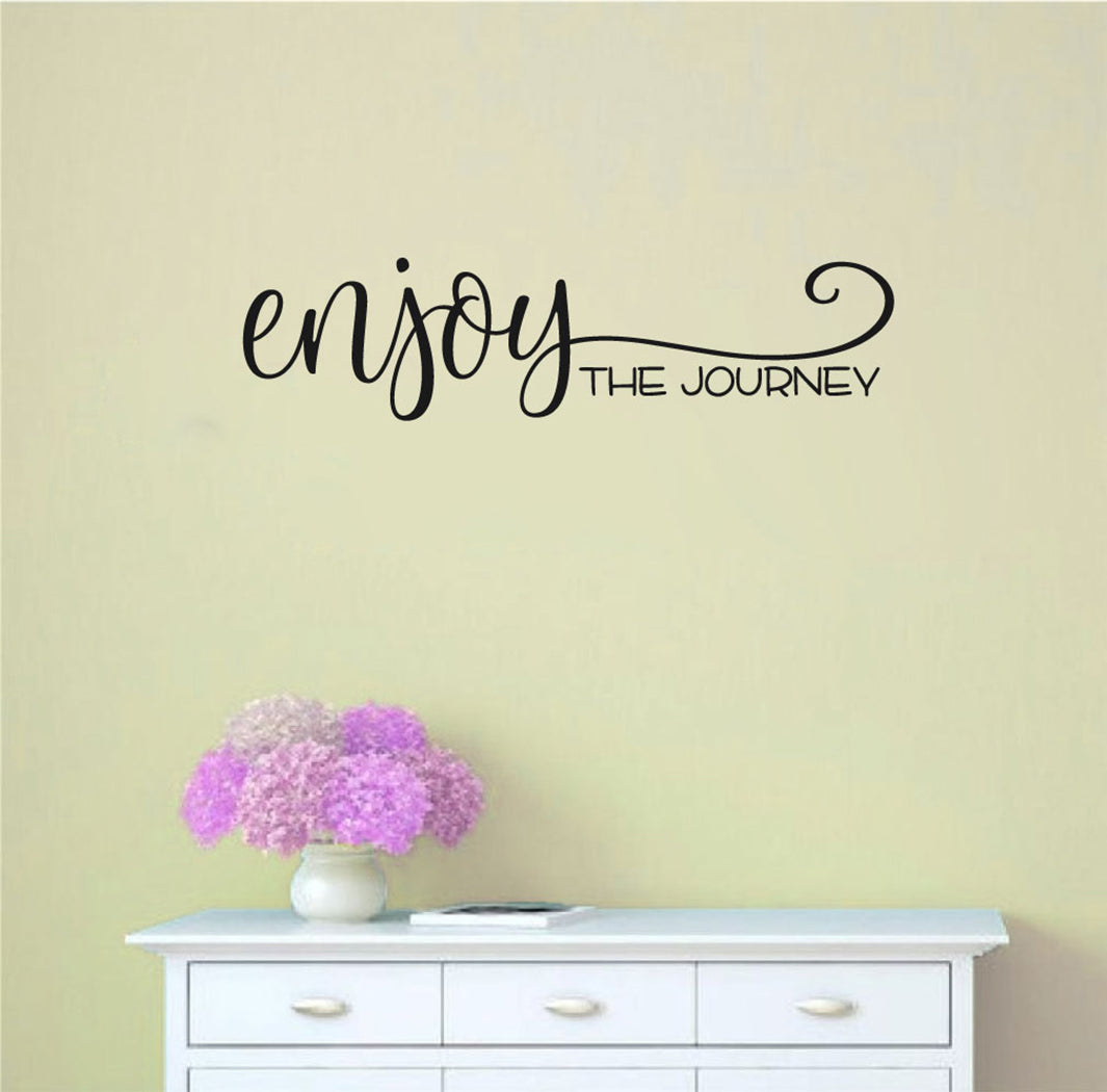 Enjoy The Journey Vinyl Home Decor Wall Decal Words 