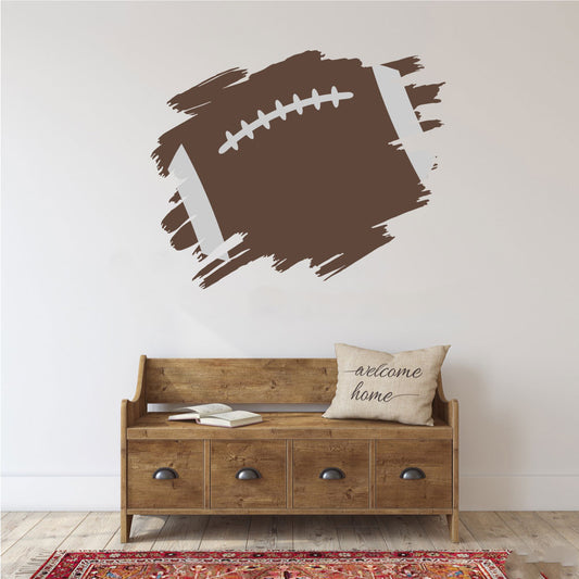 Football Paint Splatter Vinyl Wall Decal