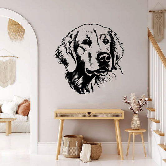 Golden Retriever Dog Vinyl Wall Decal