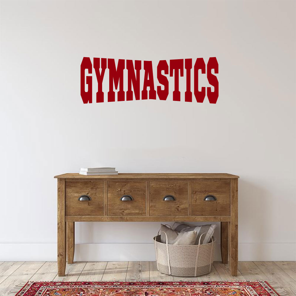 Gymnastics Vinyl Home Decor Wall Decal 