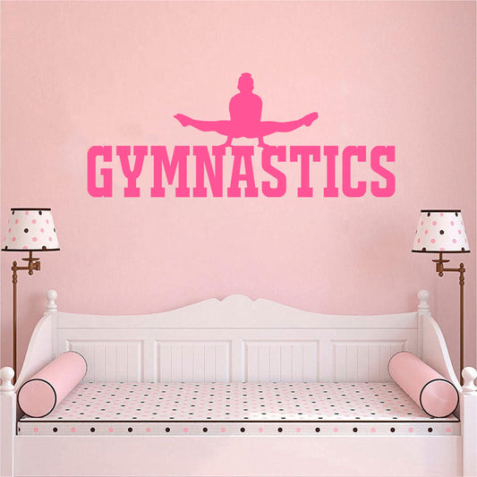 Gymnastics Vinyl Home Decor Wall Decal 