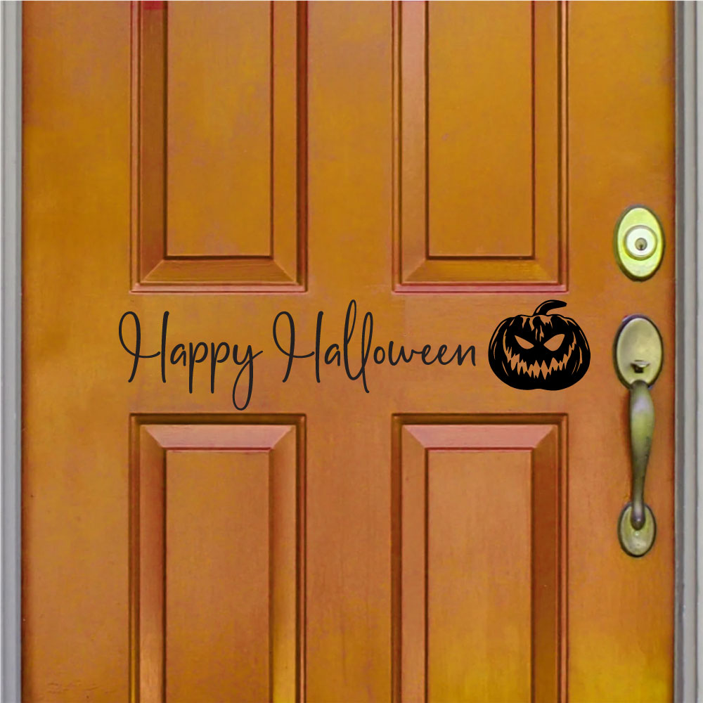 Happy Halloween Vinyl Home Decor Wall Decal 