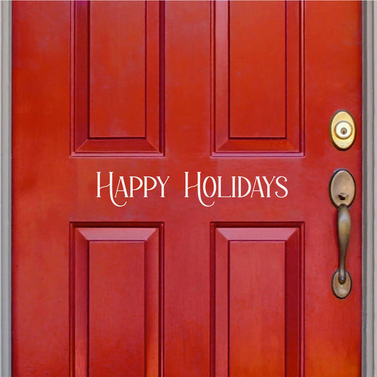 Happy Holidays Vinyl Vinyl Home Decor Wall Decal 