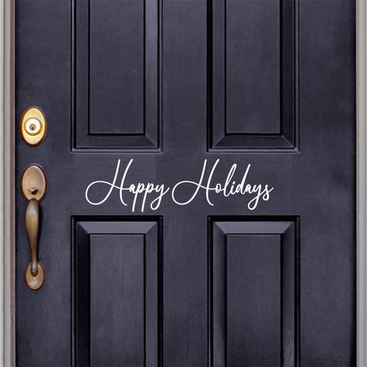 Happy Holidays Vinyl Home Decor Wall Decal 