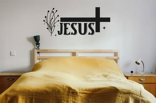 Jesus Cross Vinyl Wall Decal