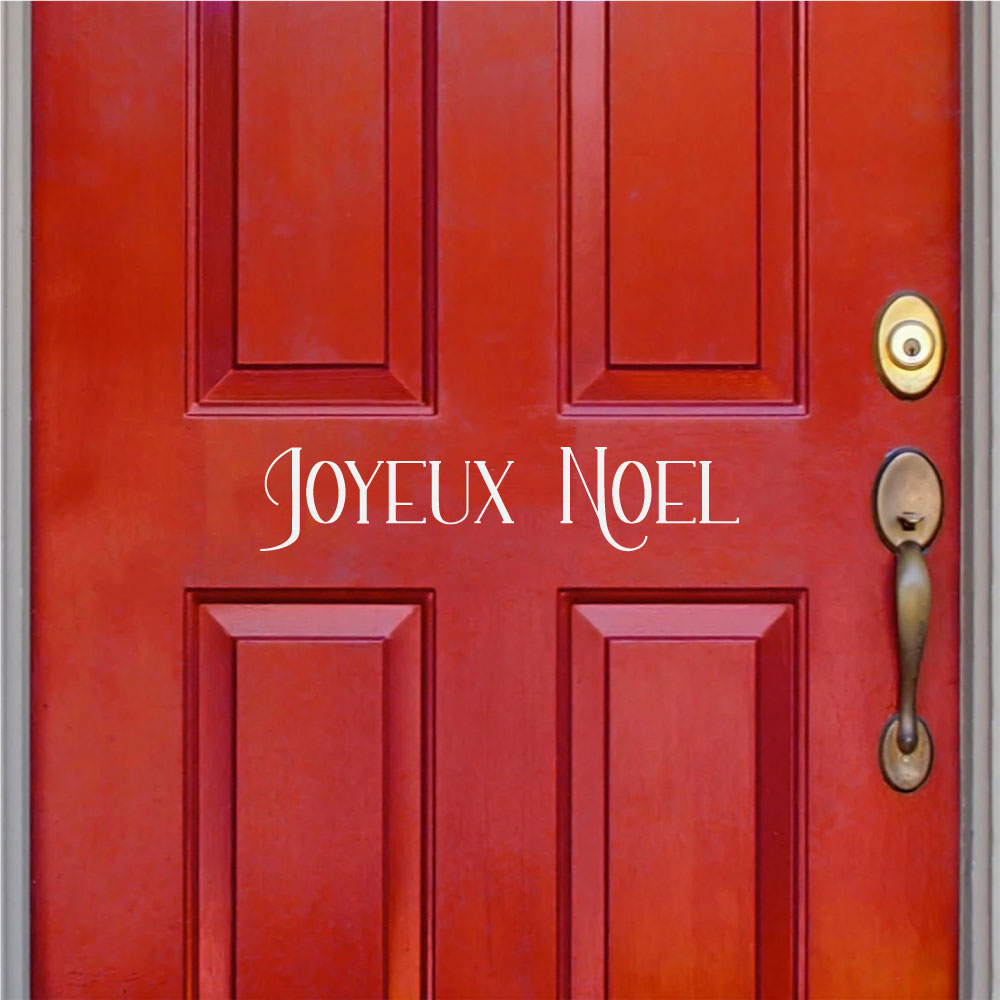 Joyeux Noel French Christmas Vinyl Vinyl Home Decor Wall Decal 