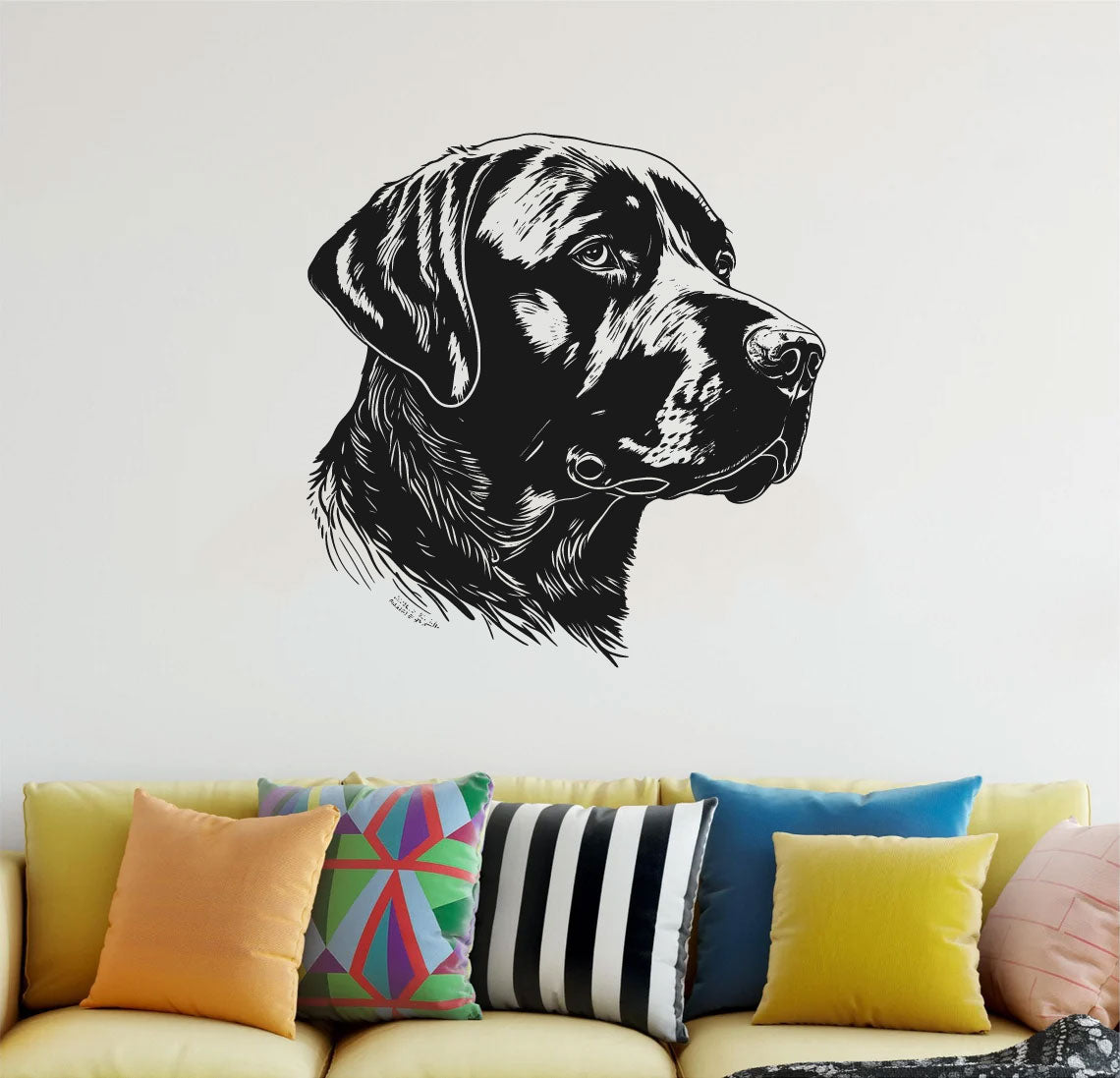 Labrador Lab Dog Vinyl Wall Decal