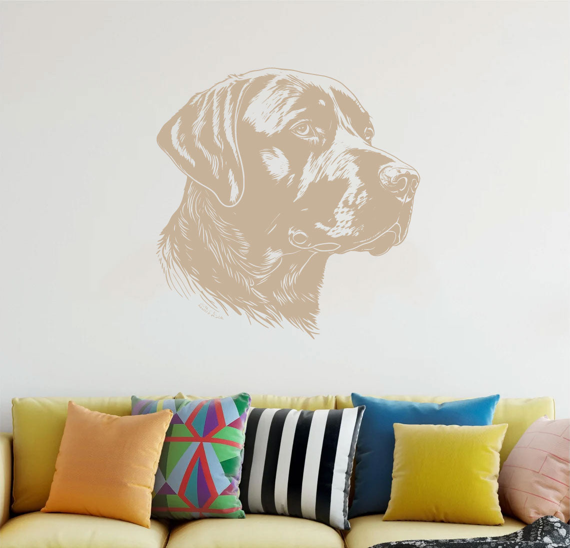 Labrador Lab Dog Vinyl Wall Decal