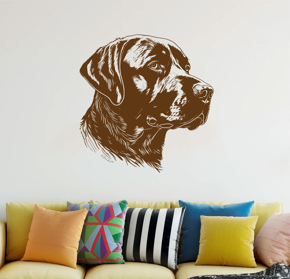 Labrador Lab Dog Vinyl Wall Decal