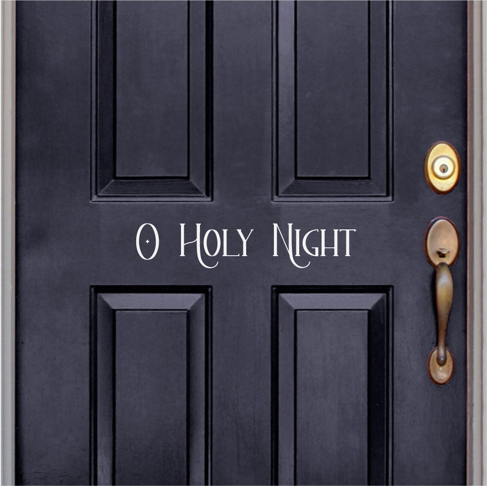 O Holy Night Christmas Vinyl Vinyl Home Decor Wall Decal 