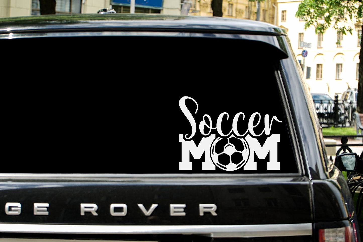 Soccer Mom Word Art Vinyl Decal