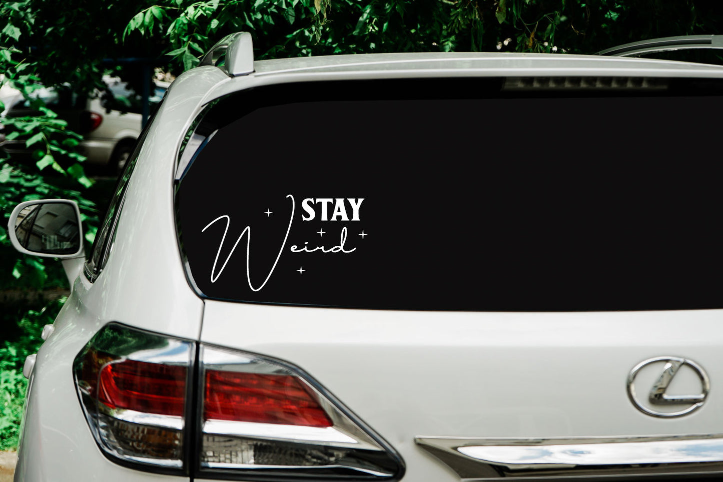 Stay Weird Vinyl Wall Words Decal