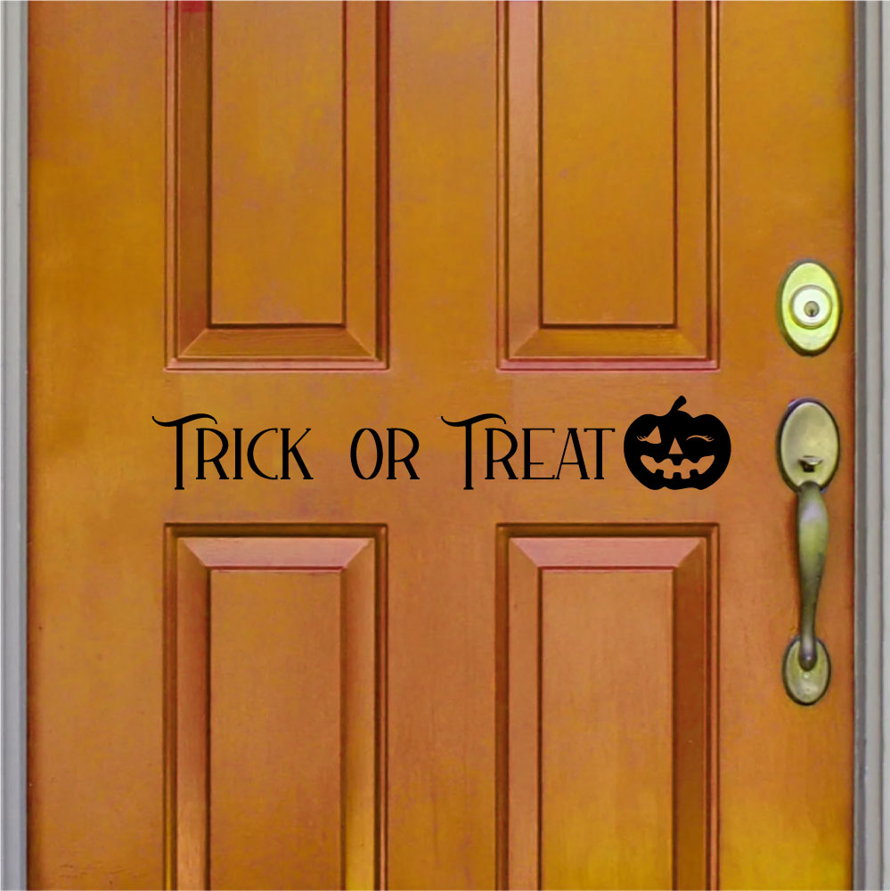 Trick or Treat Halloween Vinyl Home Decor Wall Decal 