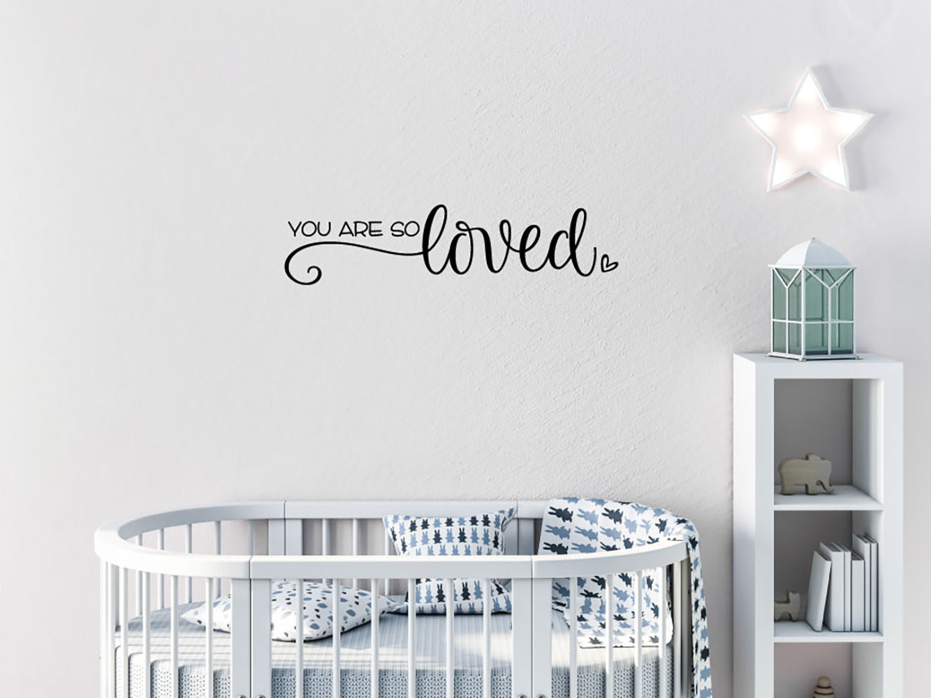 You Are So Loved Vinyl Home Decor Wall Decal Words 