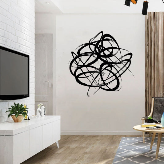 Abstract Scribble Art Vinyl Wall Decal