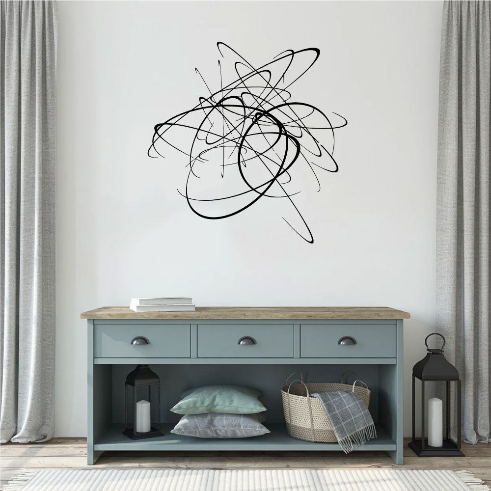 Abstract Scribble Art Vinyl Wall Decal