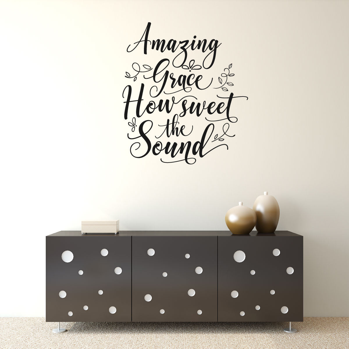 Amazing Grace How Sweet The Sound Vinyl Wall Words Decal