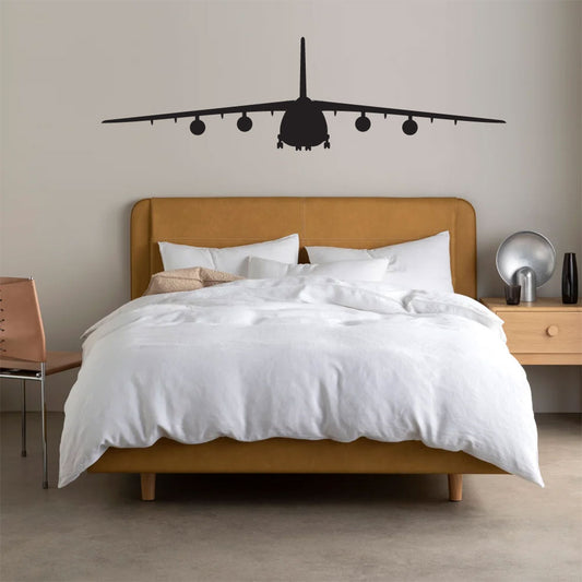 Antonov AN-124 Airplane Silhouette Vinyl Wall Decal