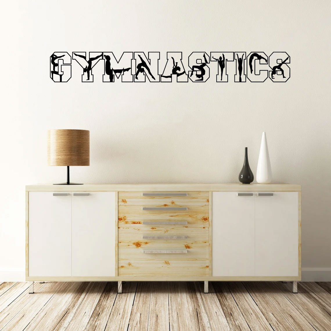 Gymnastics Vinyl Home Decor Wall Decal 