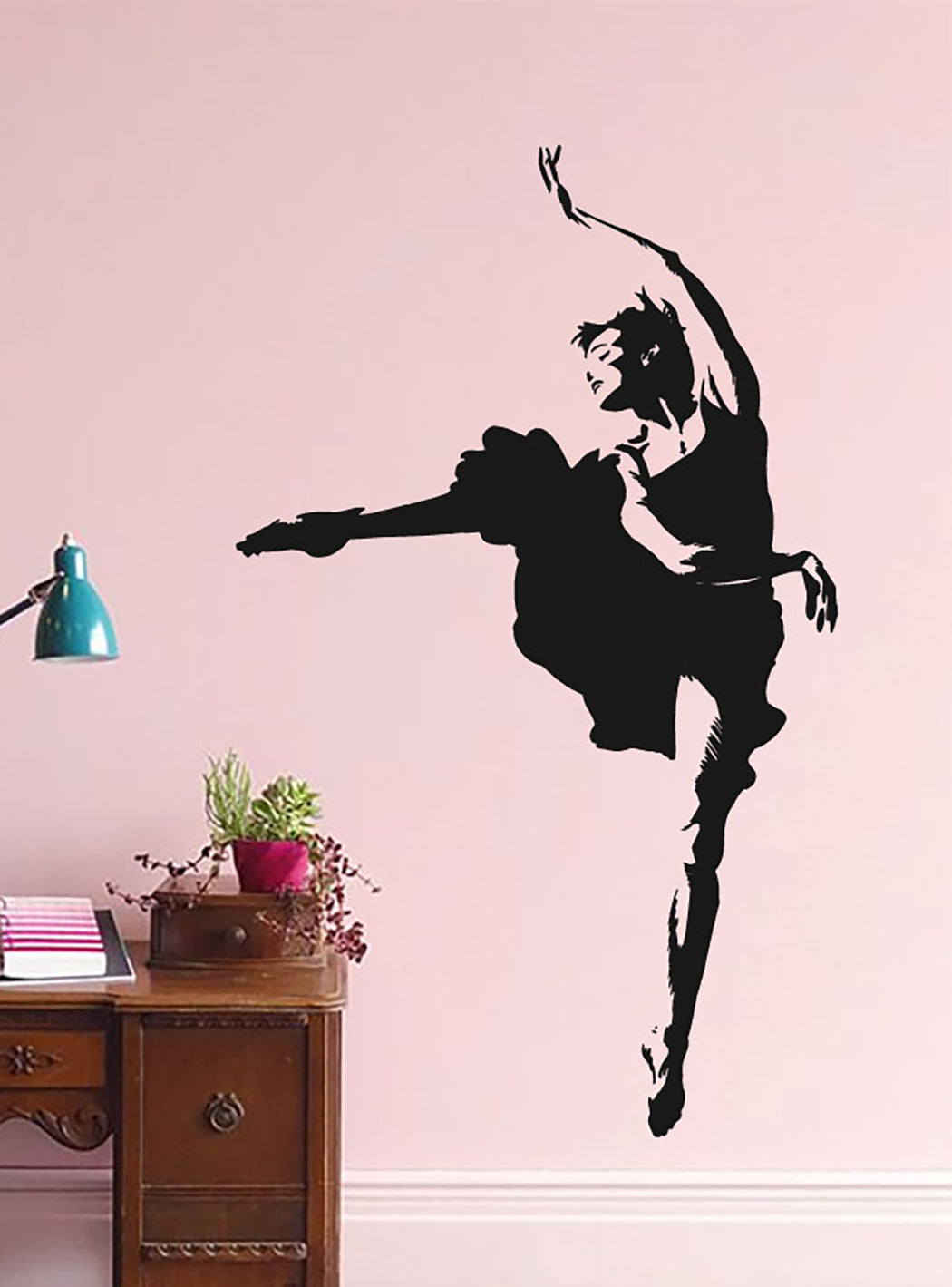 Ballet Dancer Ballerina Silhouette Vinyl Wall Decal