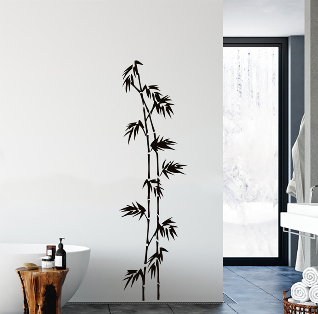 Bamboo Silhouette Vinyl Wall Decal