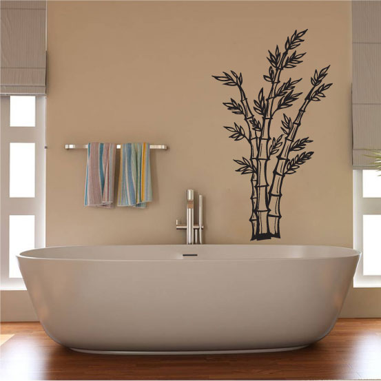 Bamboo Silhouette Vinyl Wall Decal