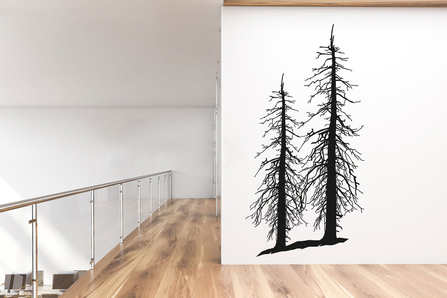 Bare Winter Trees Home Decor Wall Decal 