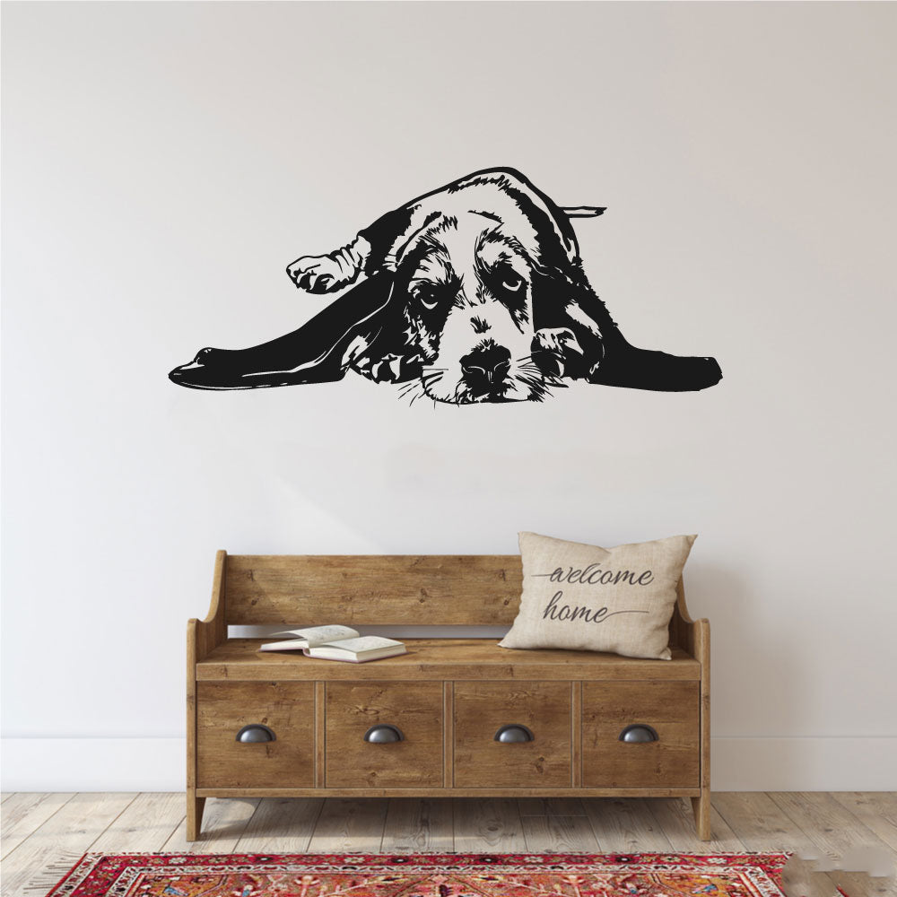 Basset Hound Dog Vinyl Wall Decal