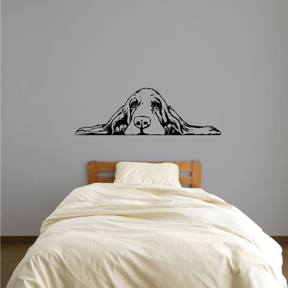 Basset Hound Dog Vinyl Wall Decal