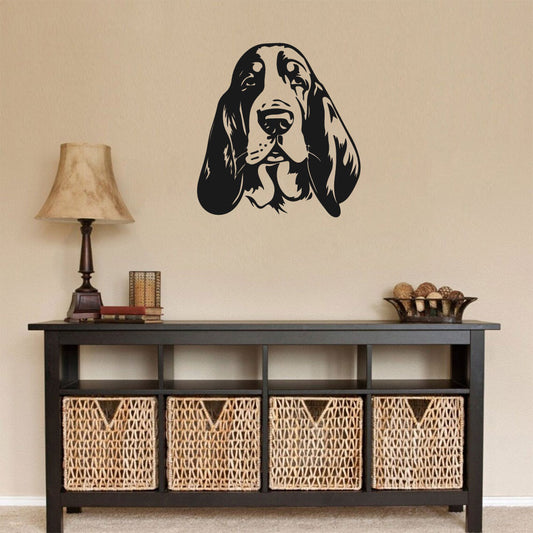 Basset Hound Dog Vinyl Wall Decal