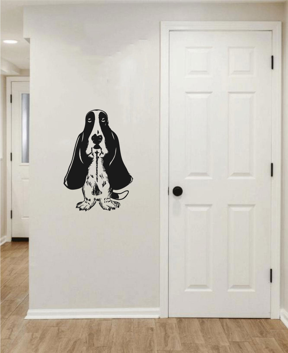 Basset Hound Dog Vinyl Wall Decal