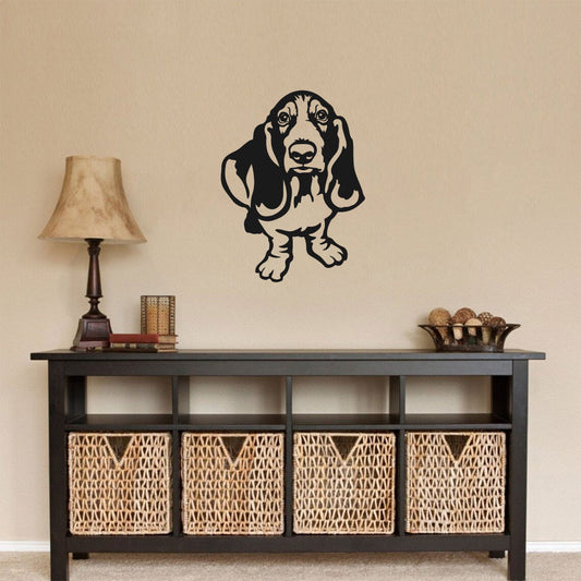 Basset Hound Dog Vinyl Wall Decal