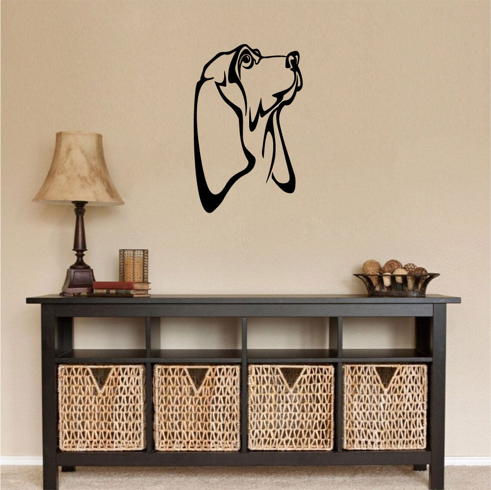 Basset Hound Dog Vinyl Wall Decal