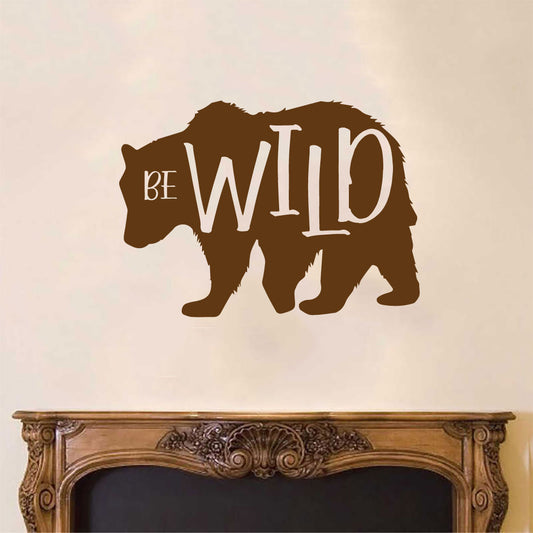 Bear Be Wild Vinyl Wall Decal