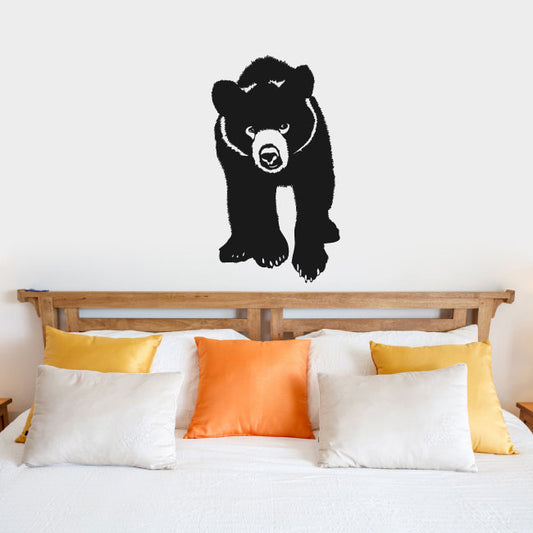 Bear Cub Silhouette Vinyl Wall Decal