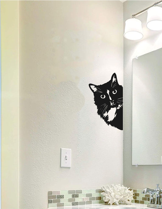 Cat Silhouette Vinyl Wall Decal