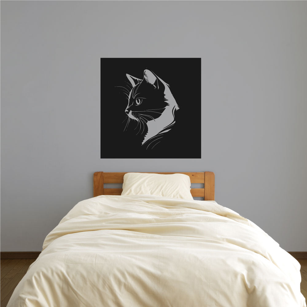 Cat Silhouette Vinyl Wall Decal