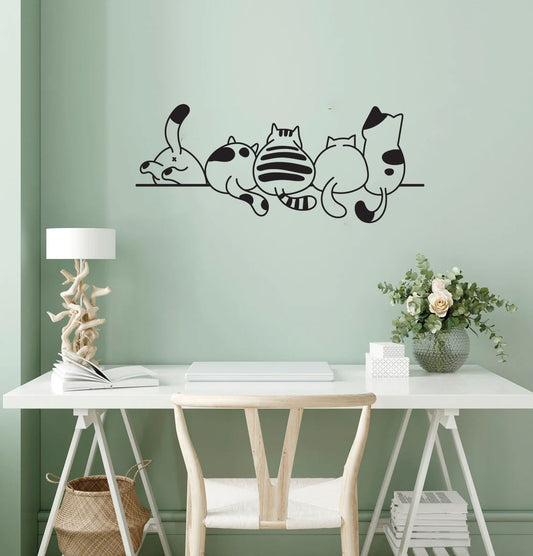 Cat Butts Vinyl Wall Decal